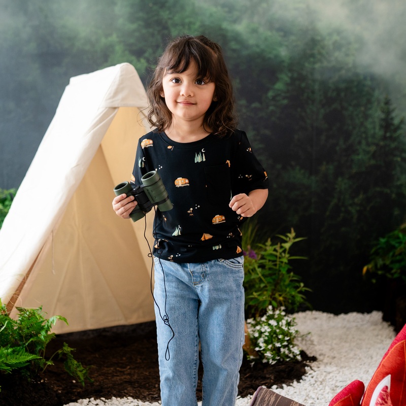 Toddler Crew Neck Tee in Under the Stars