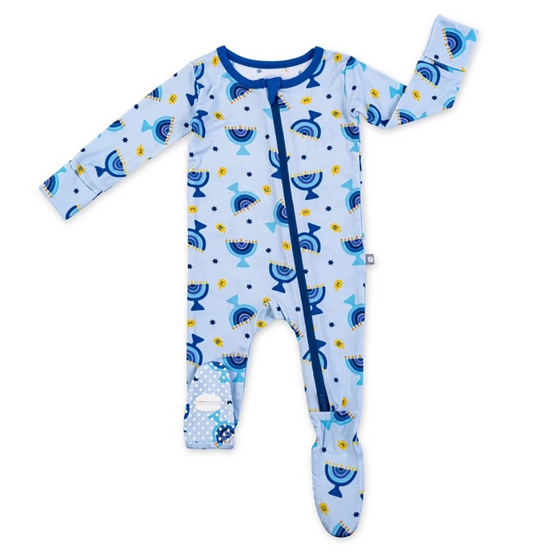 Zipper Footie Menorah