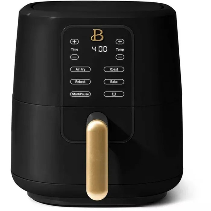 3 Qt Air Fryer with TurboCrisp Technology, Black Sesame by Drew Barrymore
