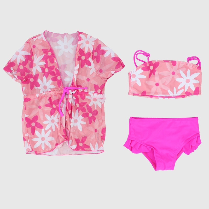 Floral Bikini With Matching Cover-Up