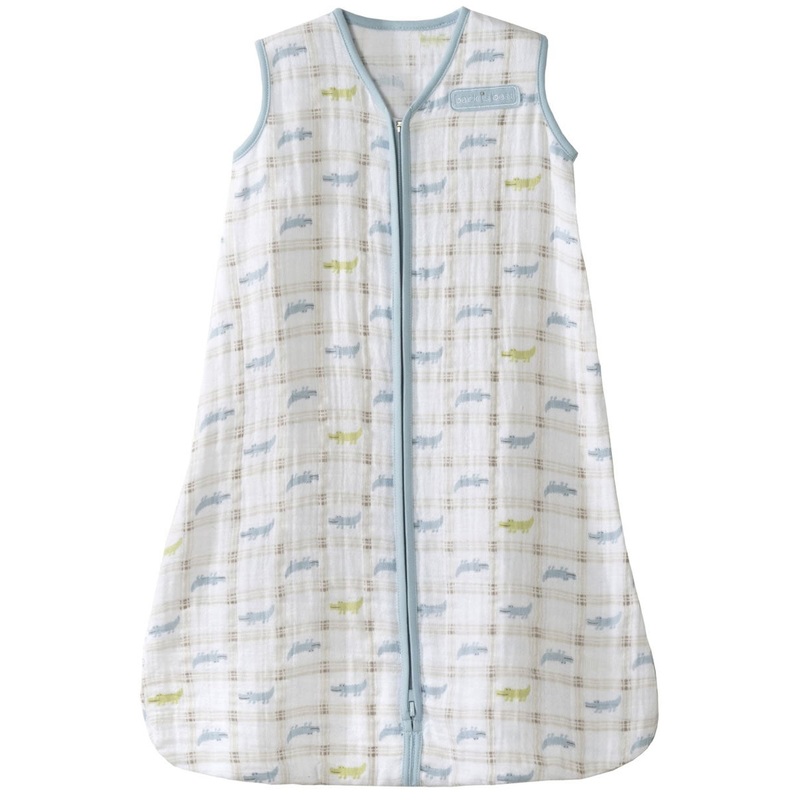 HALO SleepSack Wearable Blanket, Muslin, Gator Plaid, Small