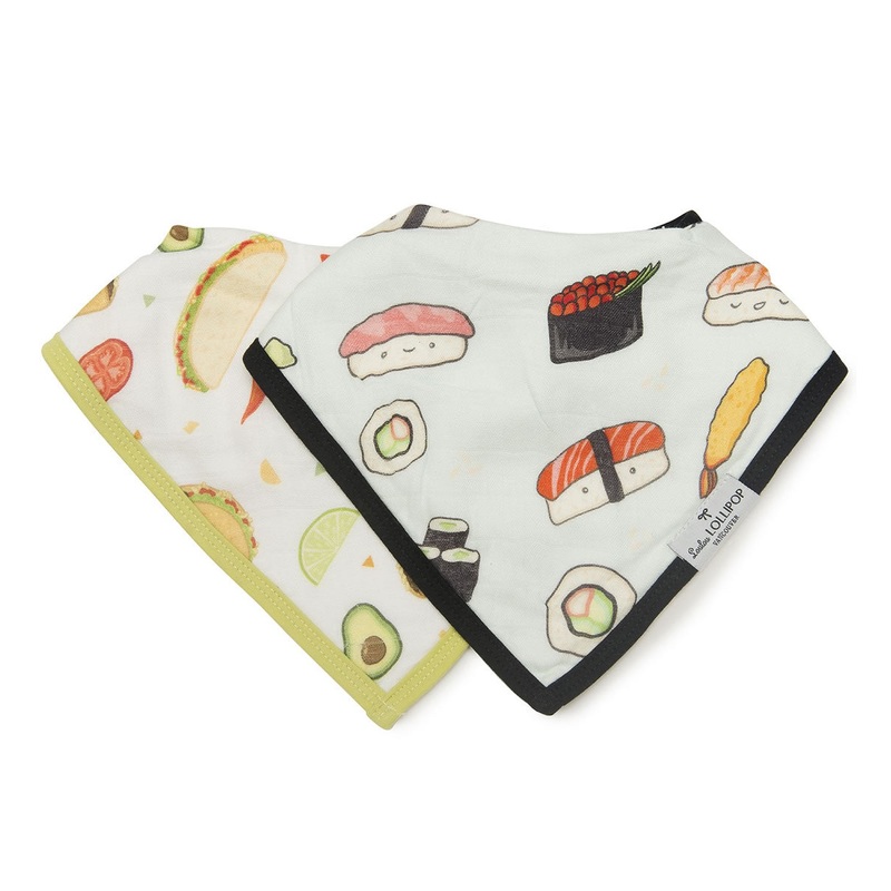 Loulou Lollipop Luxe Muslin Bandana Bib Set – Kawaii