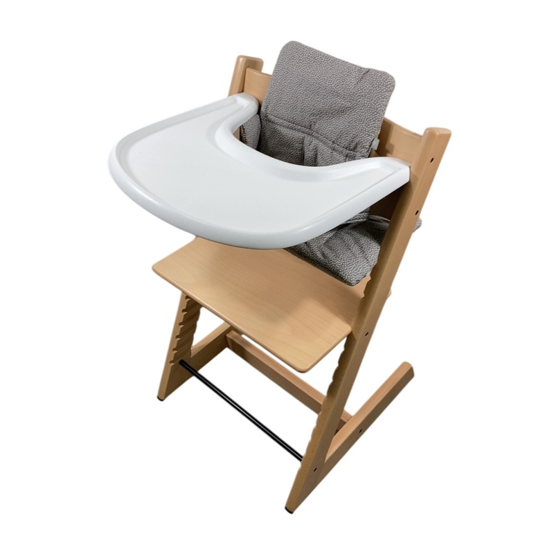 Stokke Tripp Trapp Complete High Chair, Natural, Dots Grey, 2