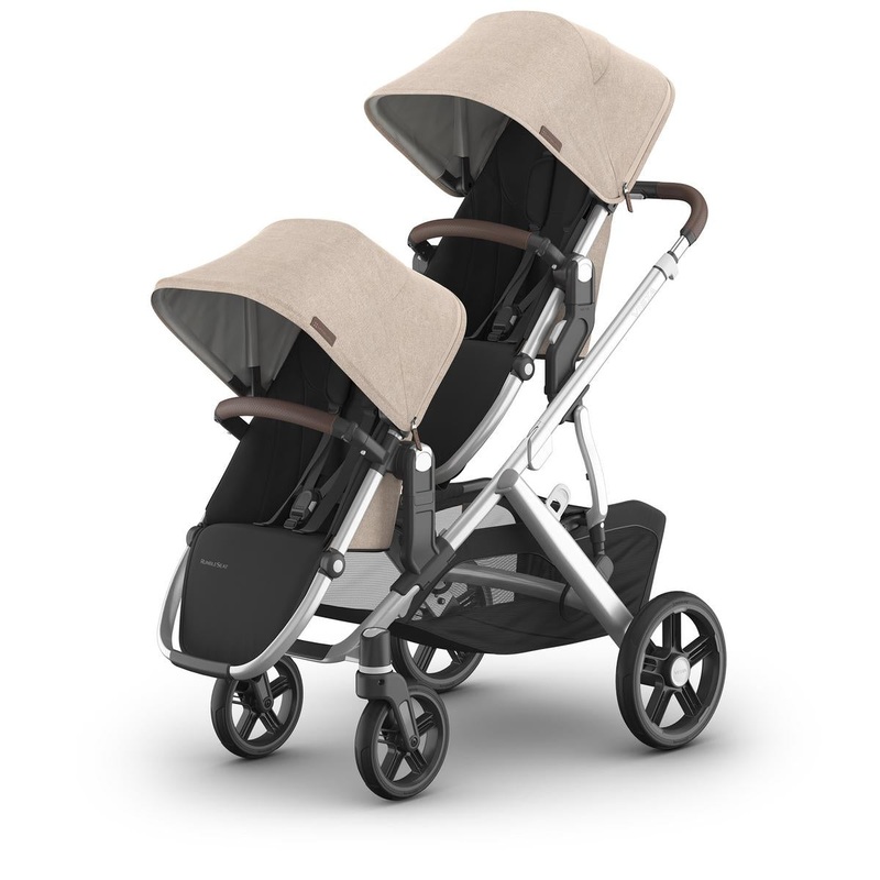 UPPAbaby Vista V3 Double Stroller with RumbleSeat V3 Bundle – Declan
