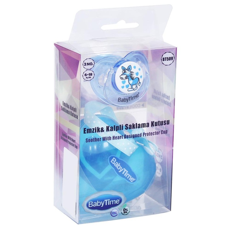 Baby Time Baby Heart-Shaped Pacifier Storage Box No:2  6-18 Months