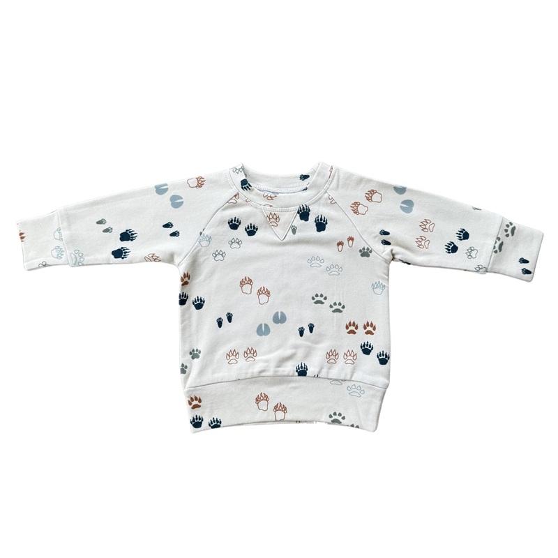 Babysprouts – Raglan Sweatshirt – Footprints