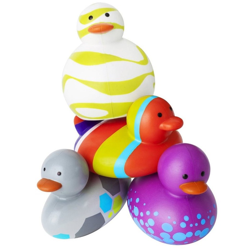 Boon Odd Ducks Not Your Average Rubber Ducky, 4 Pack – Assorted