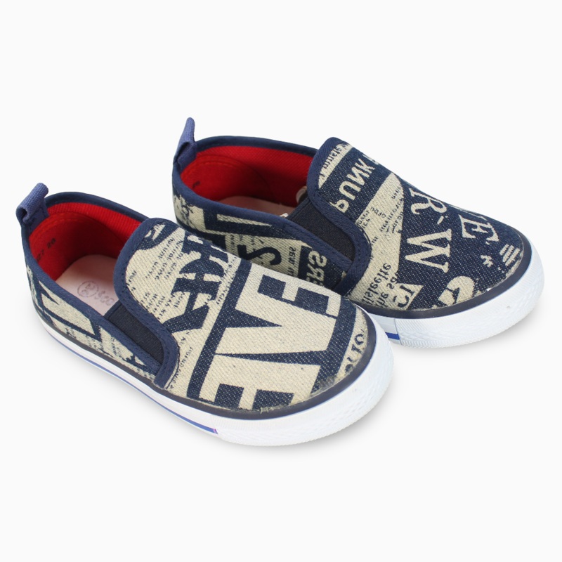 Boys Canvas Sneakers  – Navy Blue