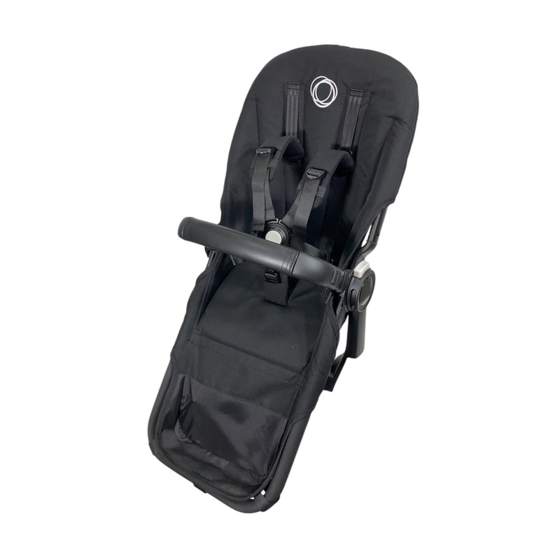 Bugaboo Donkey 5 Duo Extension Set, 2024, Black Frame, Midnight Black, None, without Canopy