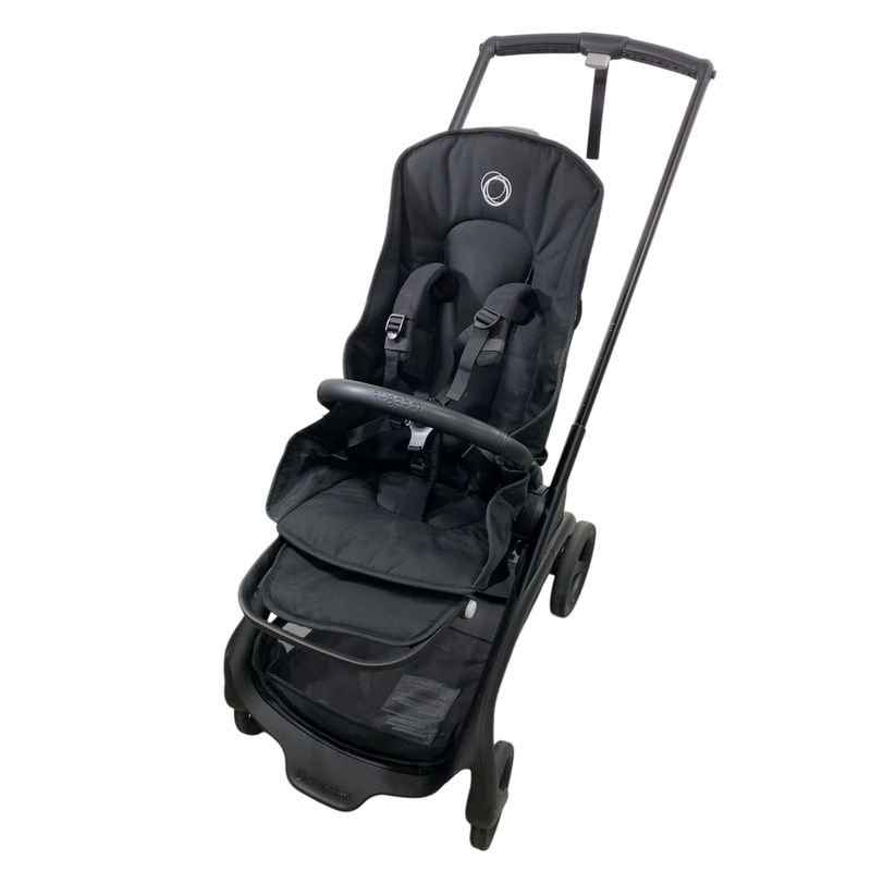 Bugaboo Dragonfly Stroller, 2023, Black, Midnight Black, No Canopy