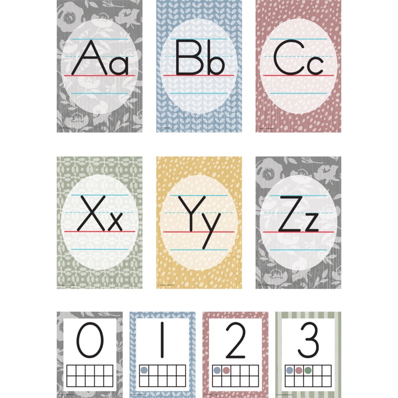 Classroom Cottage Alphabet Bulletin Board Set