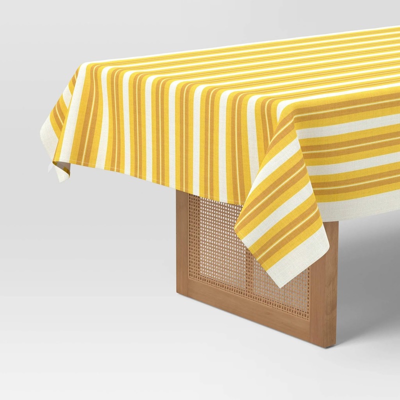 Coastal Tablecloth Yellow Striped – Threshold