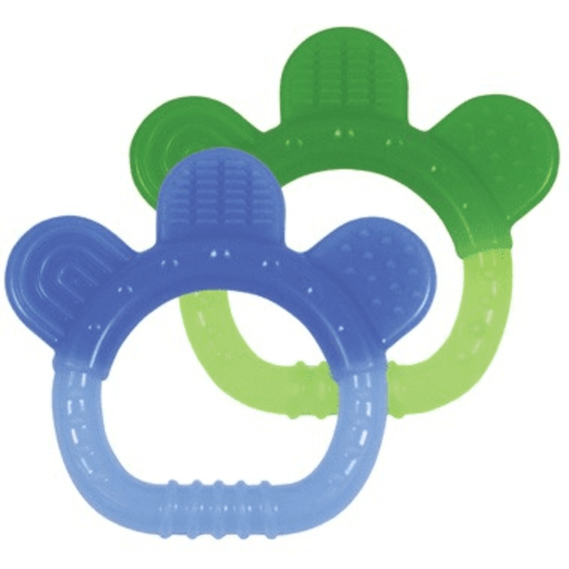Green Sprouts Sili Paw Teether 2pk Boy’s Set (3mo+)