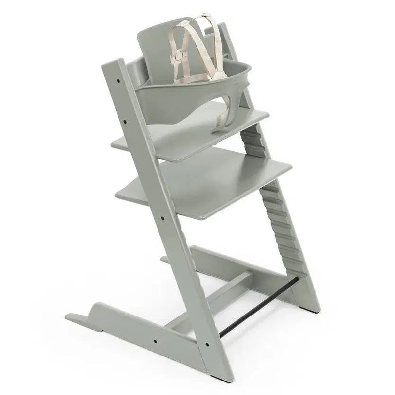 Stokke – Tripp Trapp Chair + Baby Set Bundle – Glacier Green