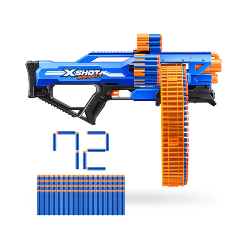 Xshot Insanity Mad Mega Barrel, Blue