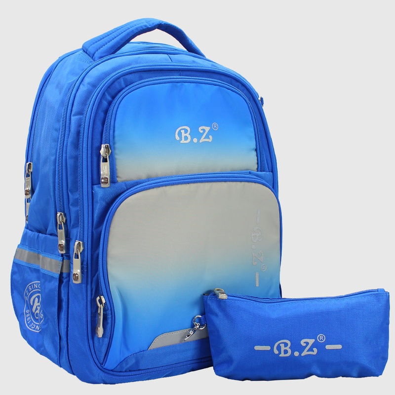 Blue 20 Inches Backpack + Pencil Case
