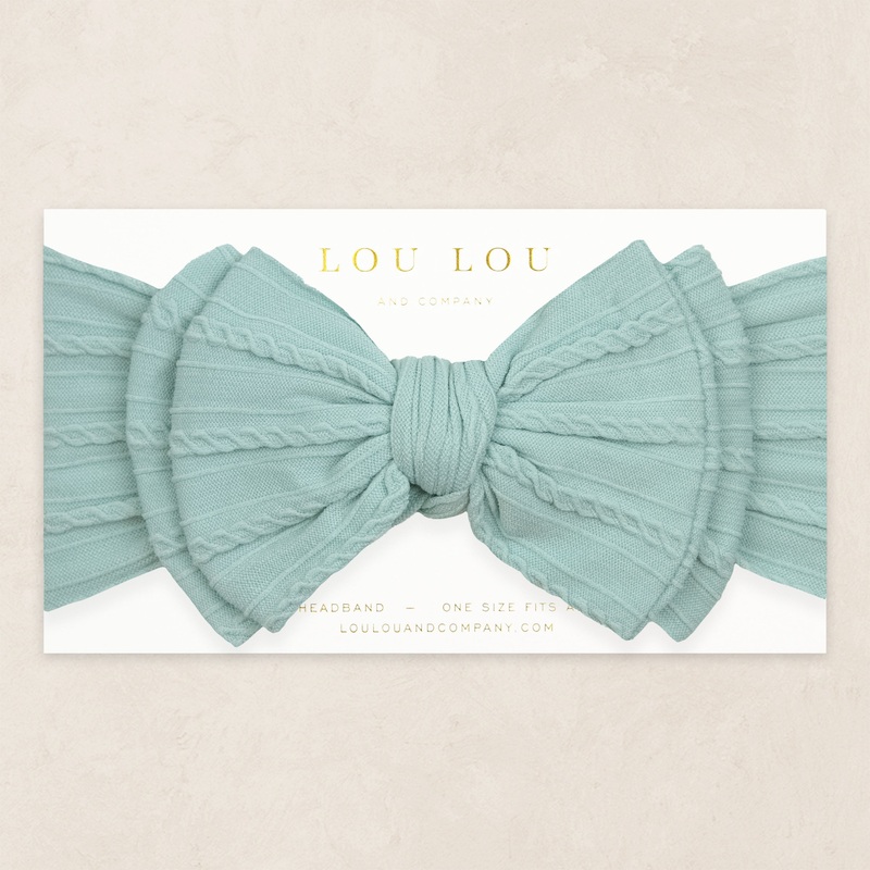 Cable Knit Headband – Sea Glass