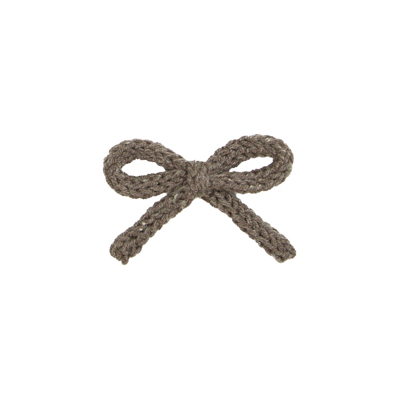 Crochet Bow – Cocoa Clip
