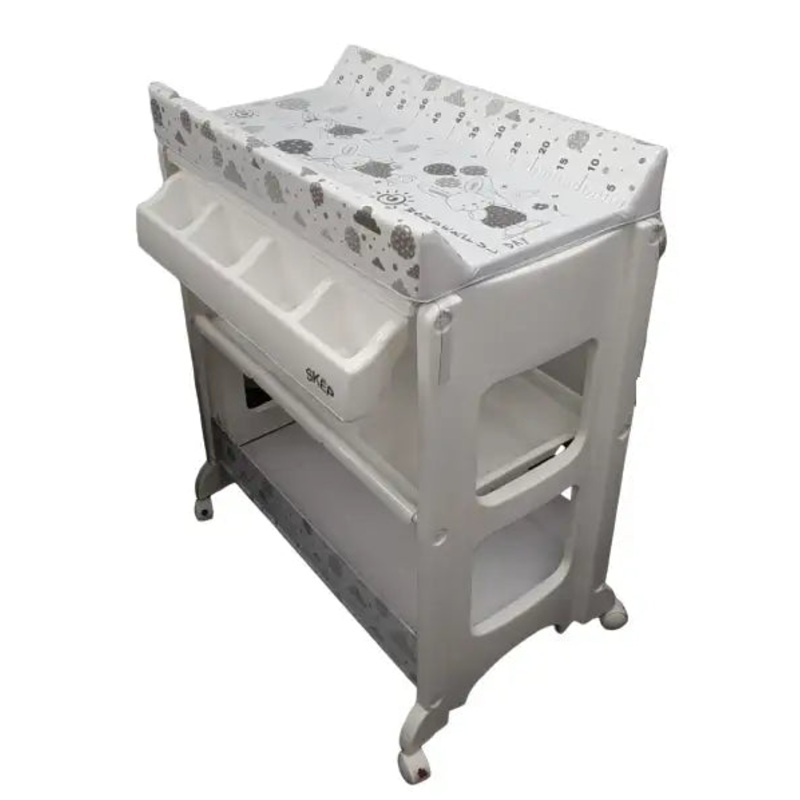 SKEP Change Table with Bath Tub – Metric Flying Rabbit in GREY