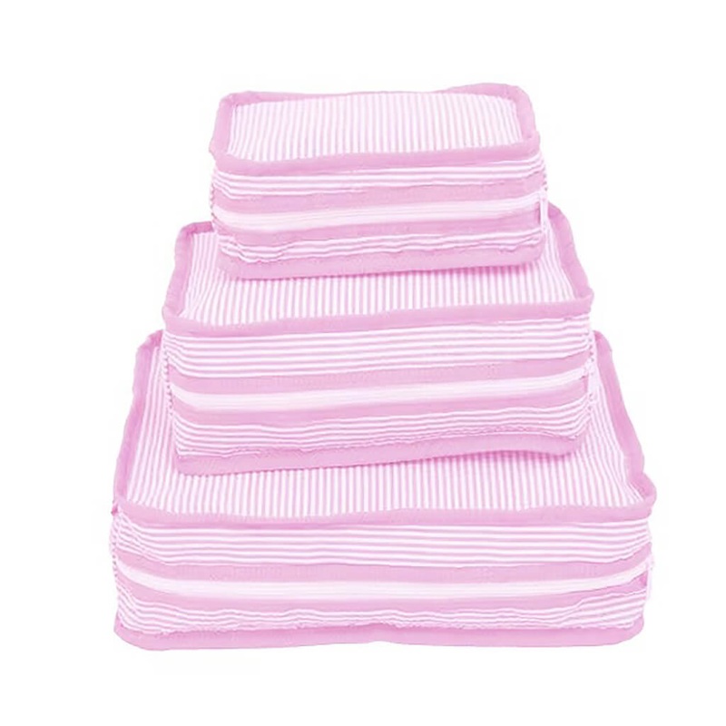 Stacking Set Pink Seersucker