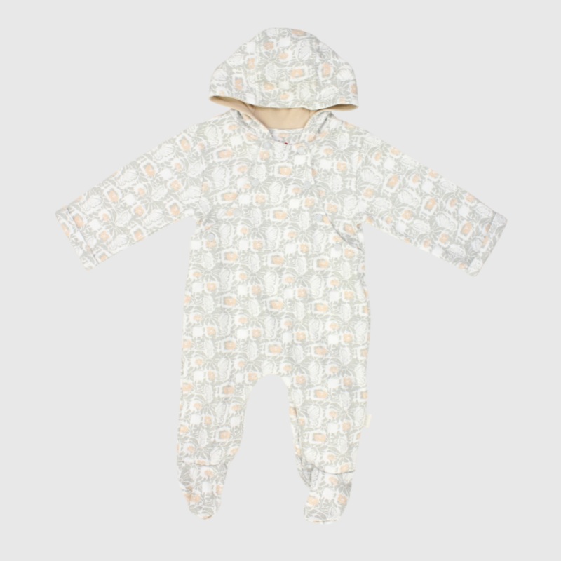 Butterflies Long-Sleeved Baby Footie