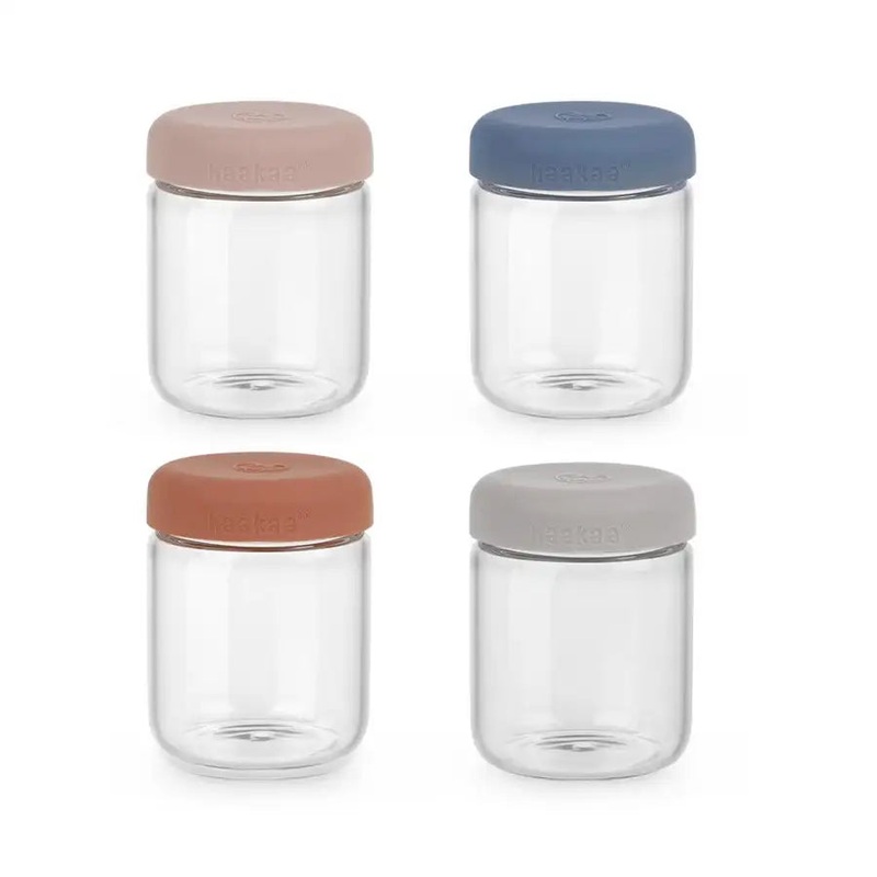 Haakaa Sealed Glass Storage Jar Set of 4