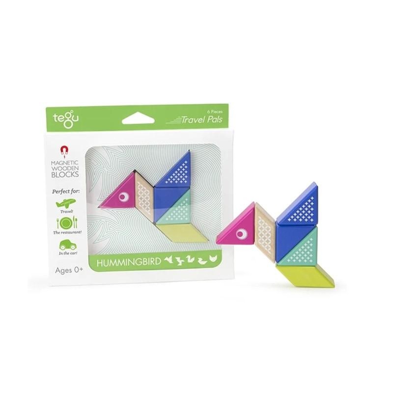 Travel Pal Magnetic Wooden Blocks Set – Hummingbird