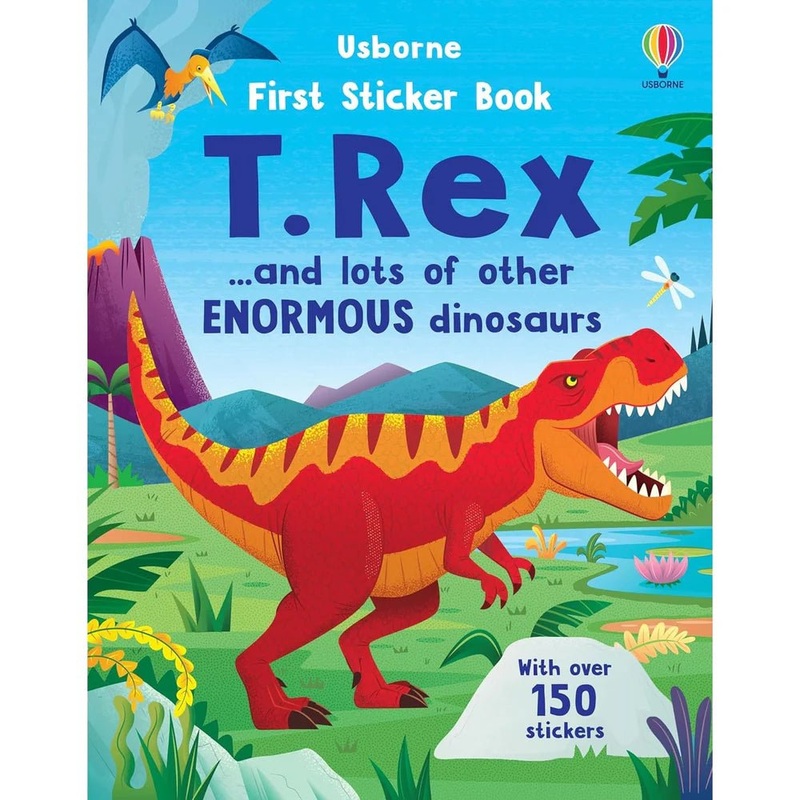 Usborne: First Sticker Book – T-Rex – 3yrs+