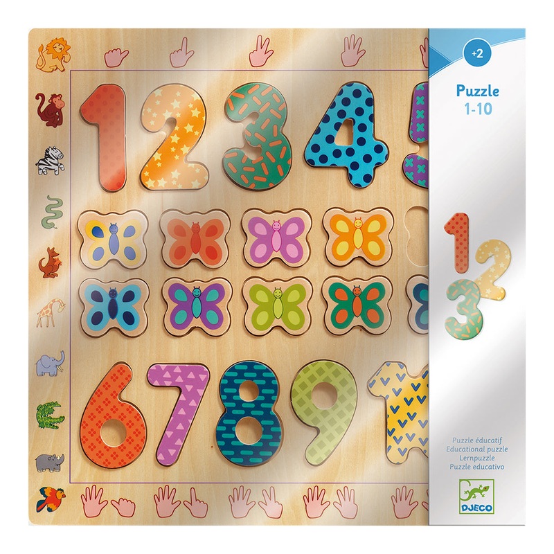 DJECO 1 to 10 – Wooden Puzzles