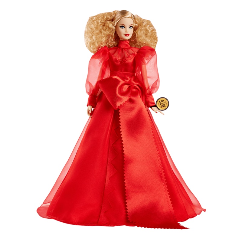 Barbie Collector Mattel 75th Anniversary Doll (12-in Blonde) in Red Gown