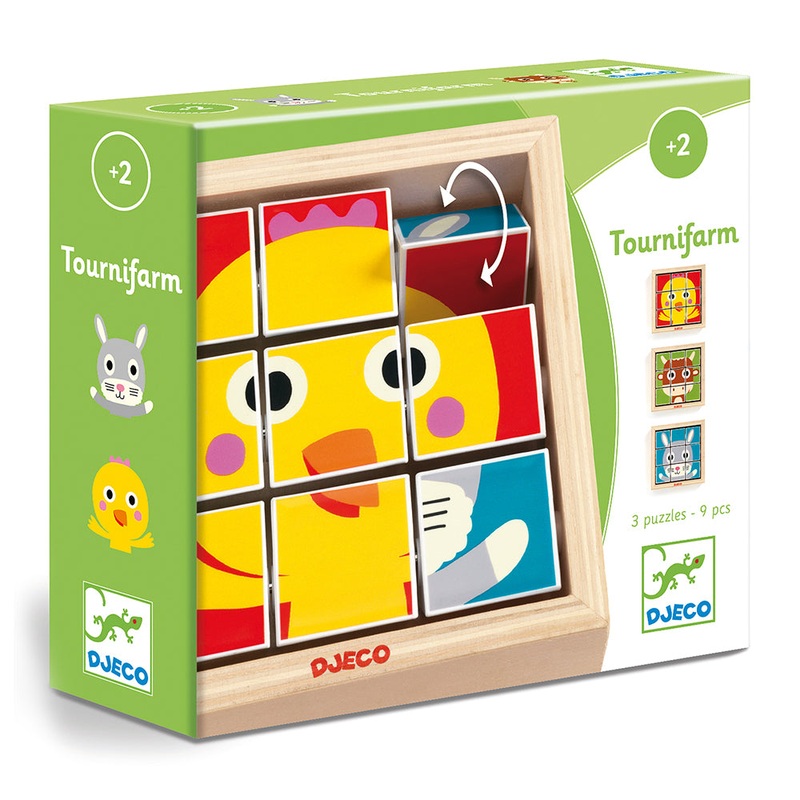 DJECO Tournifarm – Wooden Puzzles
