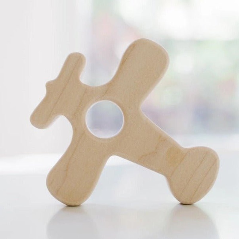 Wooden Airplane Grasping Toy by Bannor Toys