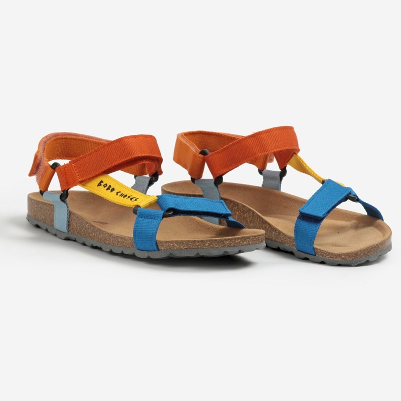 Colour Block Straps Sandals