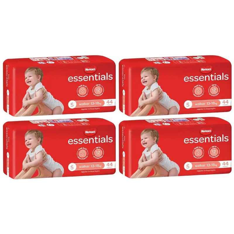 Huggies Essentials Value Box – Size 5 (13-18 kg) 176 Nappies