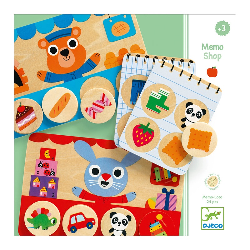 DJECO Memo Shop  – Educational Wooden Games