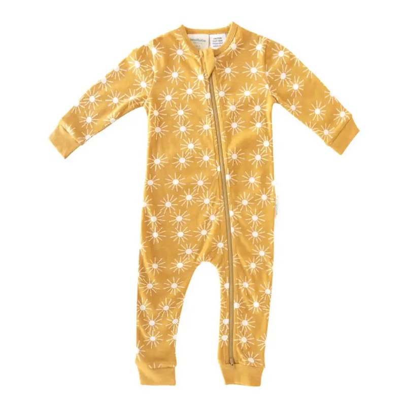 Woolbabe Merino/Organic Cotton PJ Suit – GOLDEN SUNSHINE