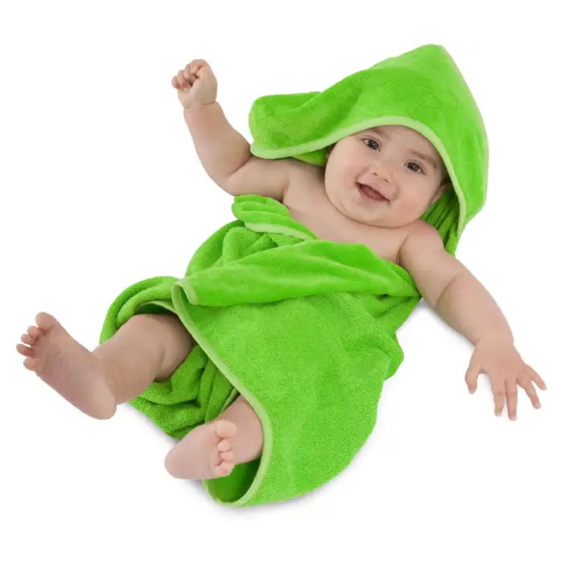 Mum2Mum Hooded Towel LIME