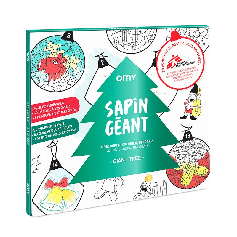 OMY Giant Coloring Poster – Giant Christmas Tree