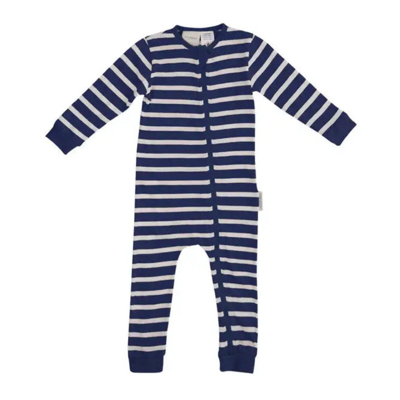 Woolbabe Merino/Organic Cotton PJ Suit – MIDNIGHT