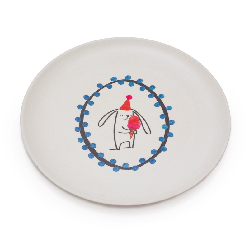 Bamboo Plate | Ice Cream Bunny