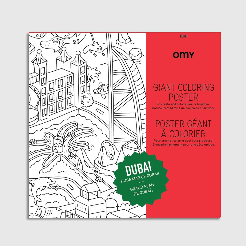 Giant Colouring Poster – Dubai by OMY