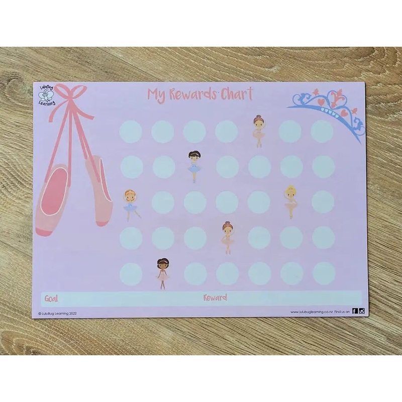 Lulubug Learning Magnetic – Rewards Chart – Ballet