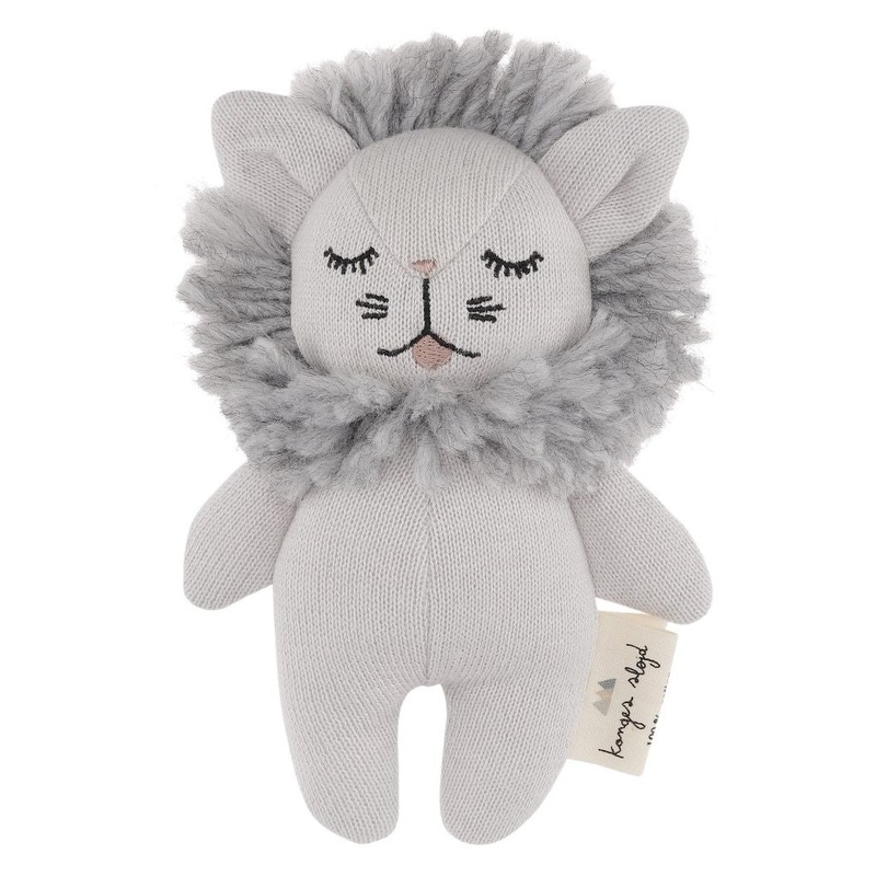 Organic Cotton Mini Lion Rattle