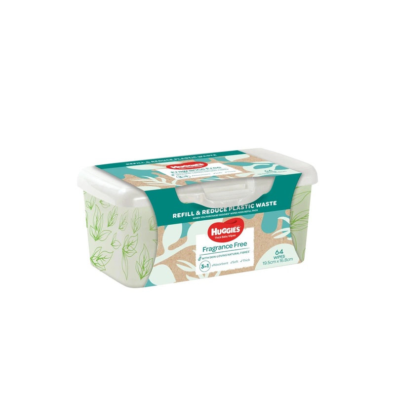 Huggies Baby Wipes Fragrance-Free Pop-Tub 64s