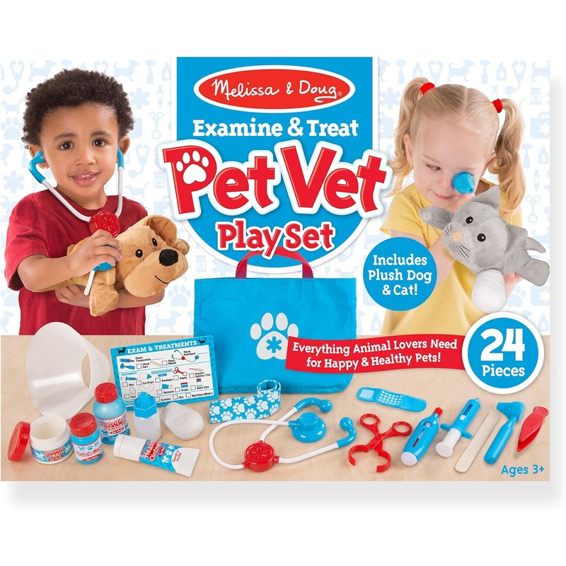 Melissa and Doug Examine & Treat Pet Vet Play Set