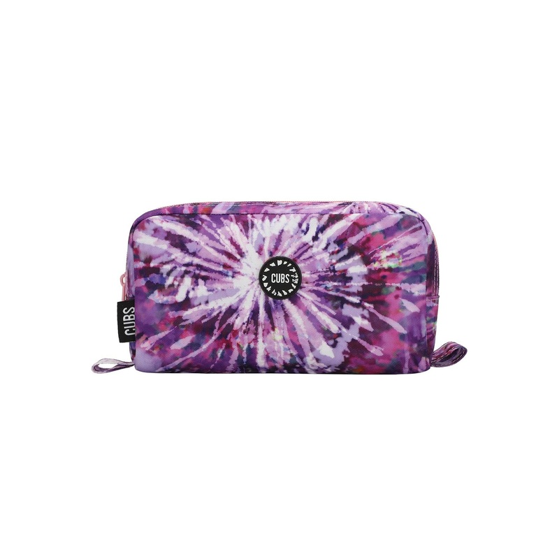 Cubs All Purple Tie Dye Pencil Case