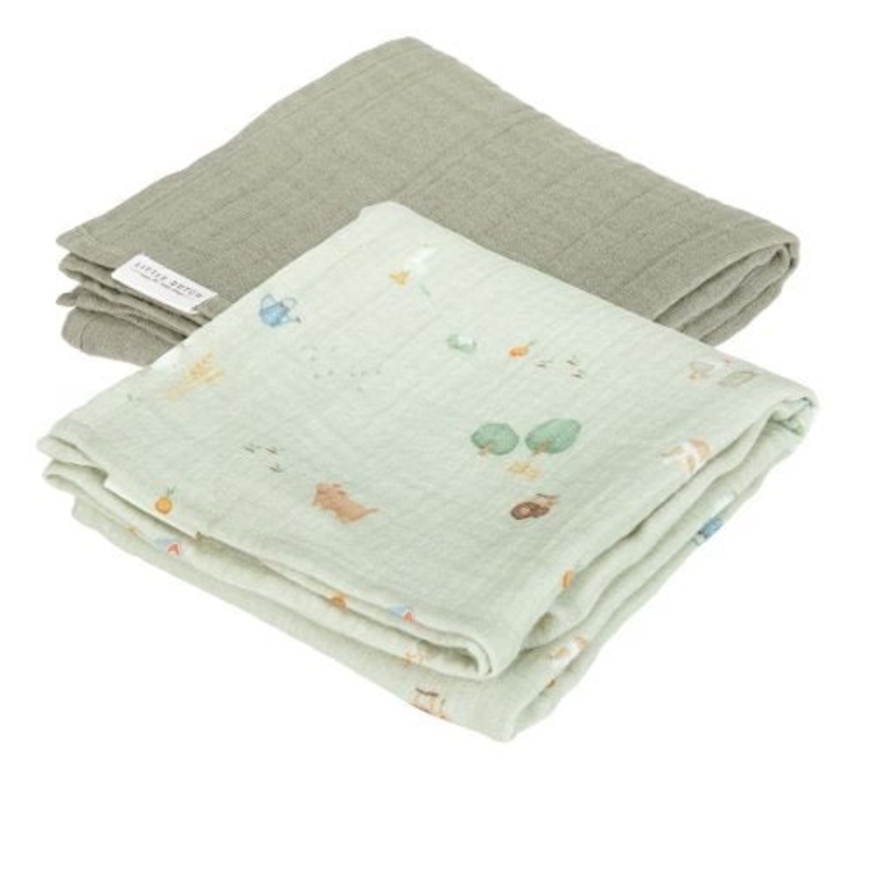 Swaddle – Groen – Maat 70 cm – Little Farm