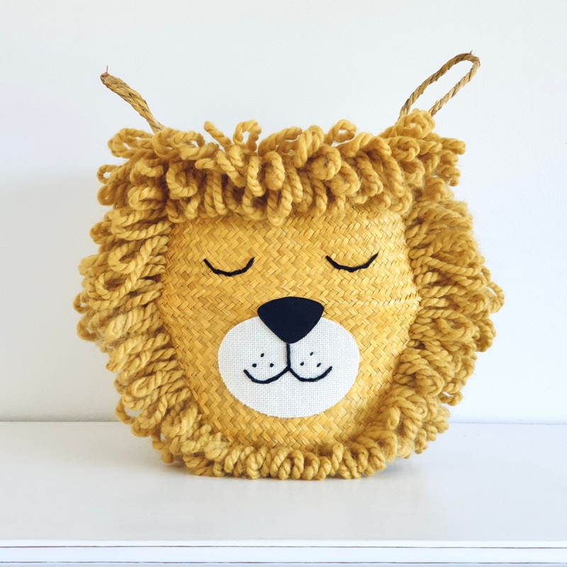 Yellow Lion Basket – Large