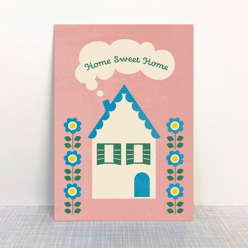 Home Sweet Home Postcard by MONIMARI