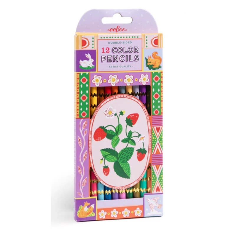 Strawberries 12 Double-Sided Color Pencils